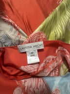 Laetitia Hecht Ineptie Paris Silk Halter Maxi Dress Y2K France Size 40