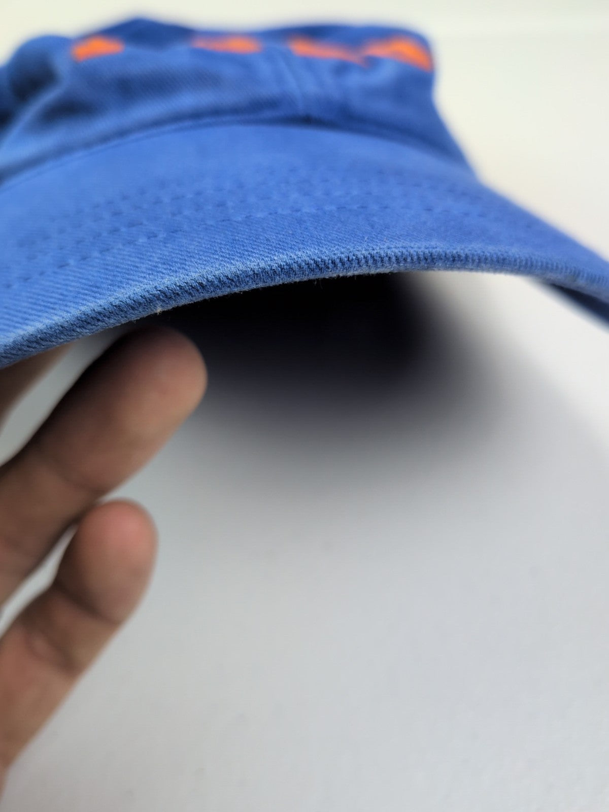 Vintage Polo Sport Ralph Lauren Spell Out Cap Hat Mens Adjustable Blue Orange