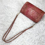 Bottega Veneta Embossed Python Leather Shoulder Bag