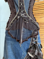 Lululemon Denim Fur Top and Skirt Set Size 3