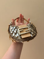 Fendi Mini Beaded Croissant Bag
