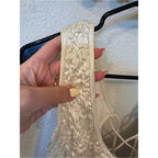 Vintage Cache Off-White Satin Maxi Dress