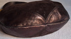 Francesco Biasia Brown Leather and Suede Medium Shoulder Bag with Tassels