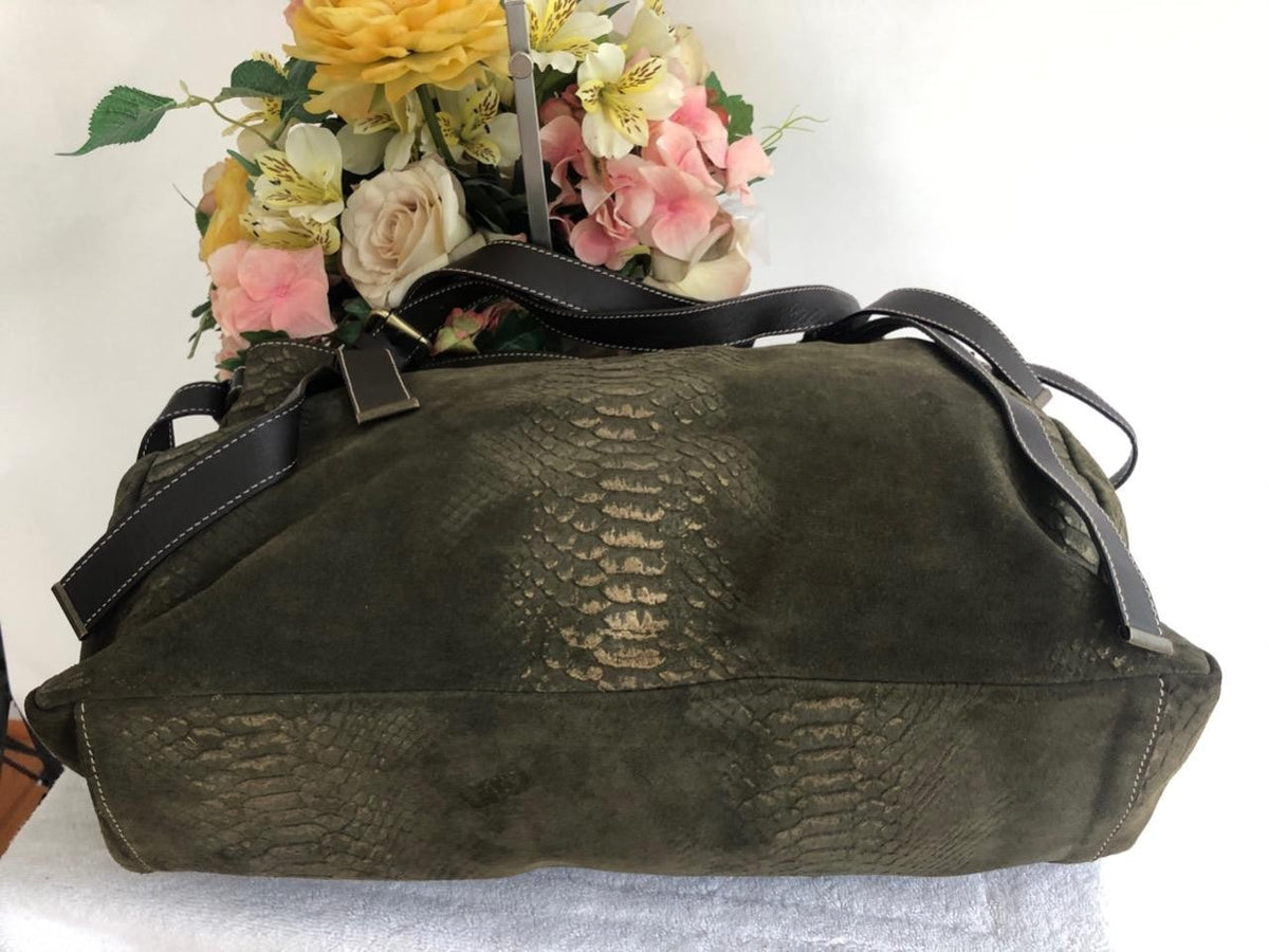 Cavalcanti Embossed Leather Tote Bag
