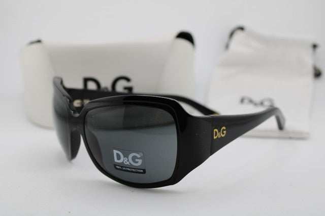 NEW DOLCE & GABBANA D&G 3048 501/87 BLACK VINTAGE AUTHENTIC SUNGLASSES 59-16