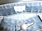 Cache Bootcut Jeans Black Lace Beaded Asymmetric Design Size 0