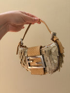 Fendi Mini Beaded Croissant Bag