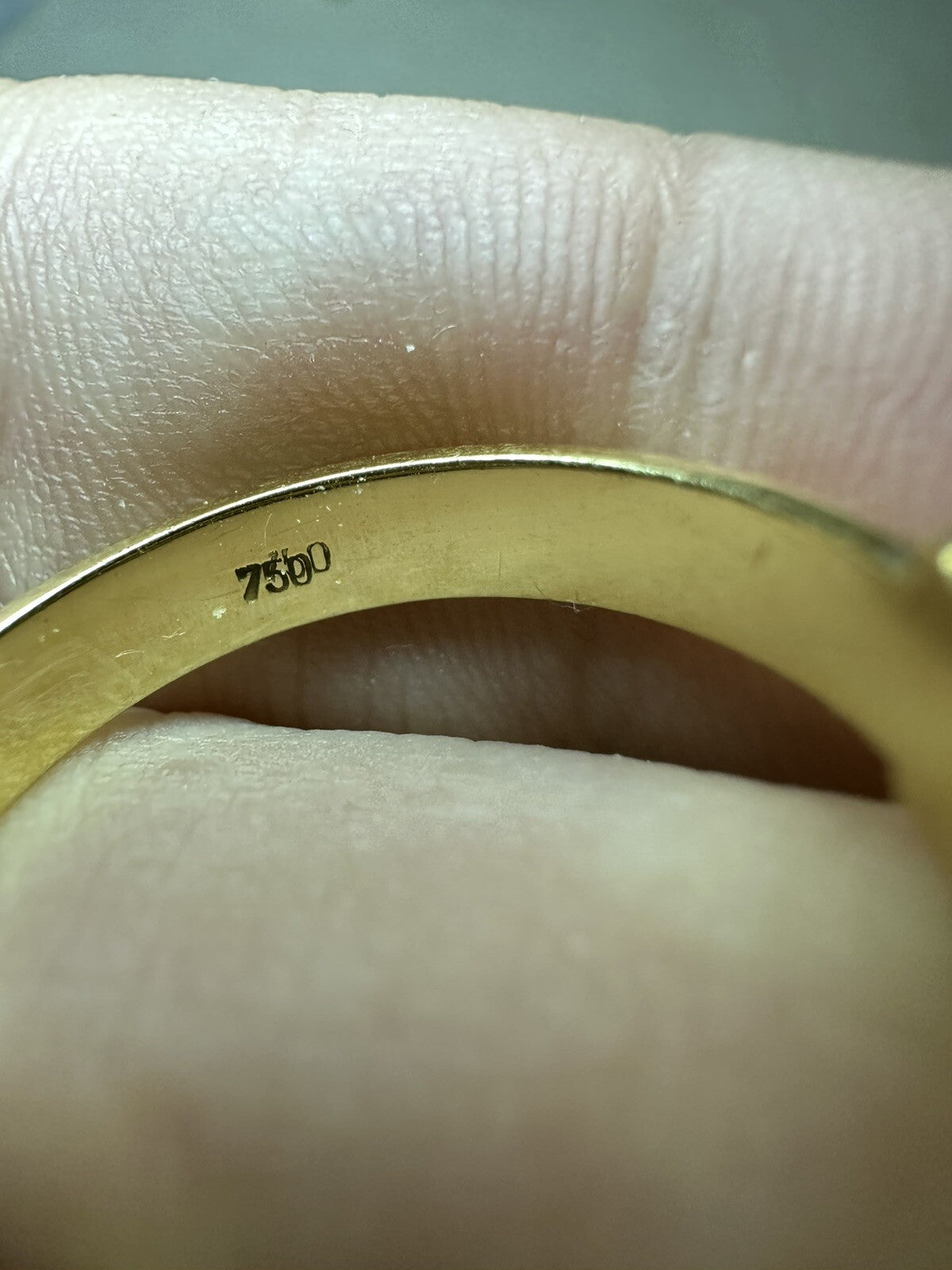 Vintage Estate Diamond Ring 750 -18k Gold