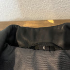 Vintage Black Leather Jacket American Base Womens Small Fitted Biker