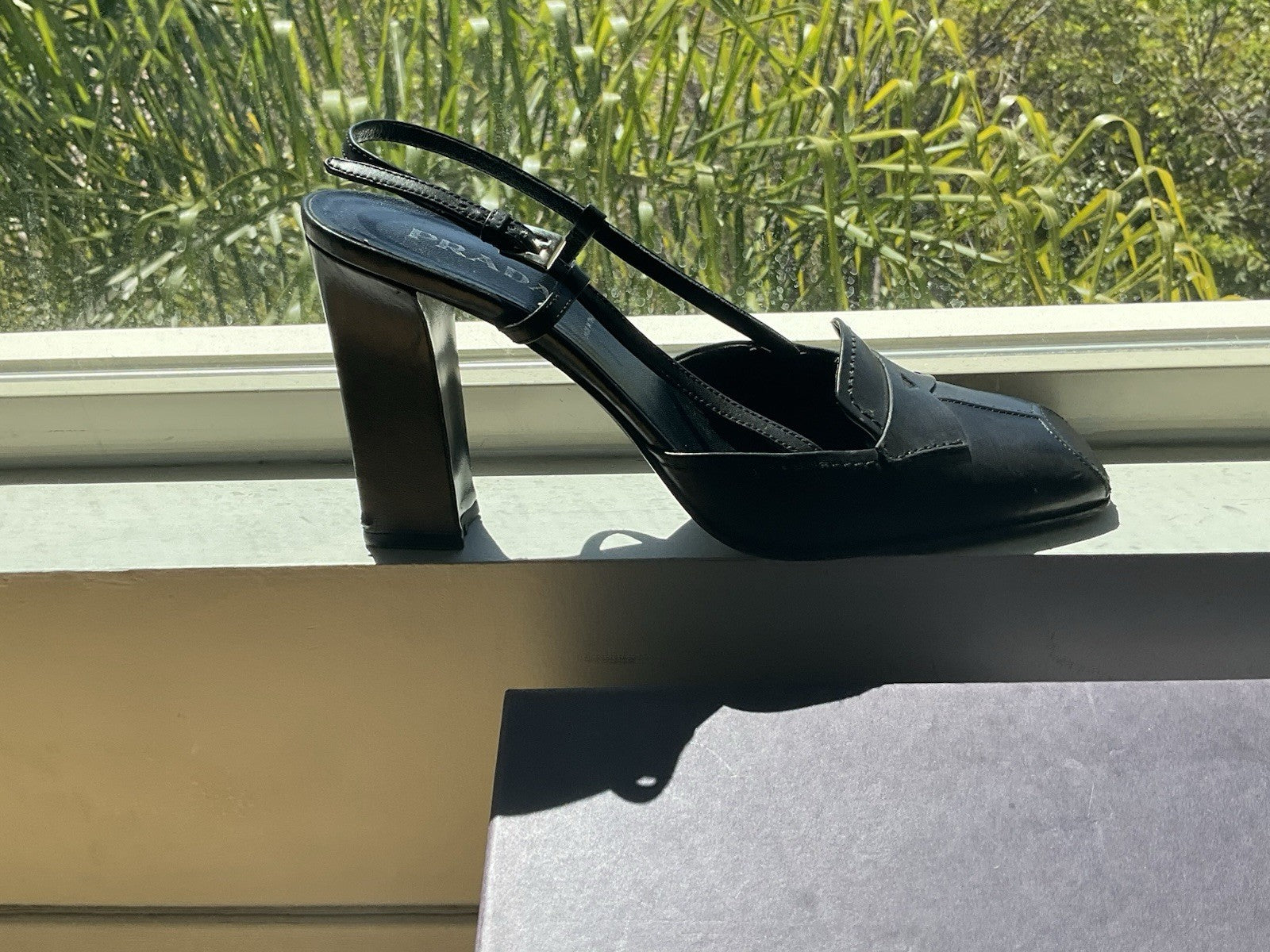 Prada Square Toe Heel