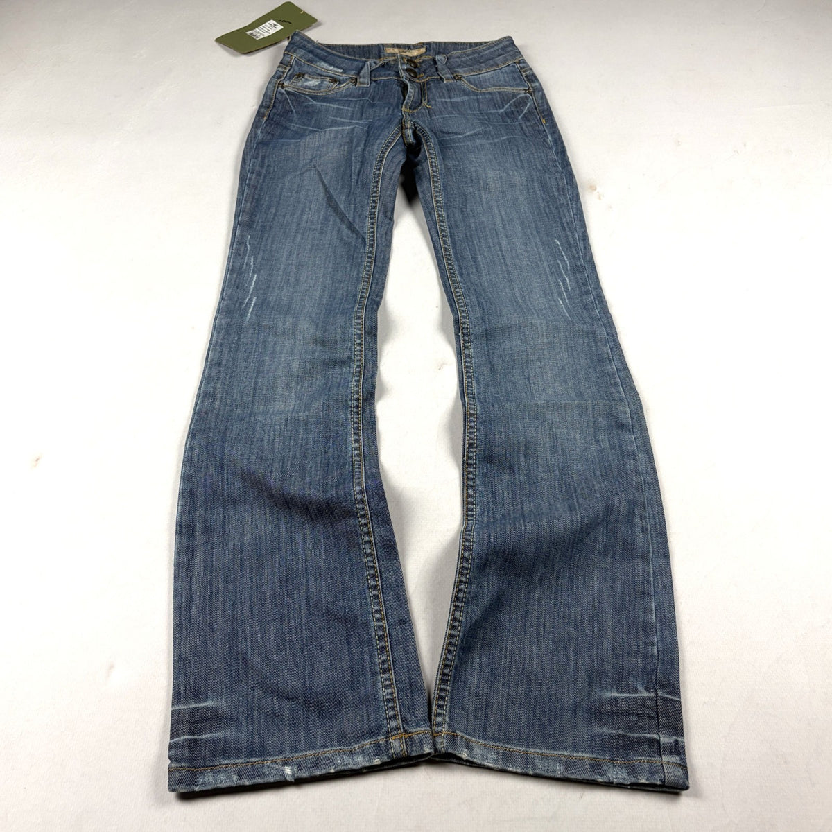 Women's Y2K Light Wash Low Rise Flare Denim Jeans