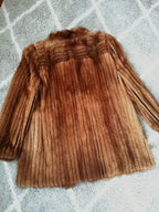 SAGA, Mink, Coat, Brown, L Size, with Vert, Women Authentic From Japan