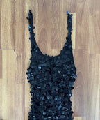 Vintage Black Embellished Showgirl Dress