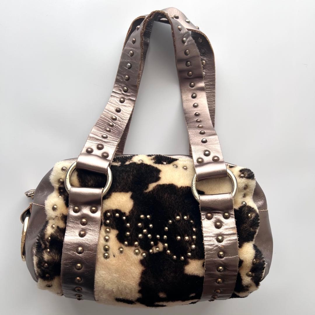 Dolce & Gabbana Vintage Fur and Leather Shoulder Bag