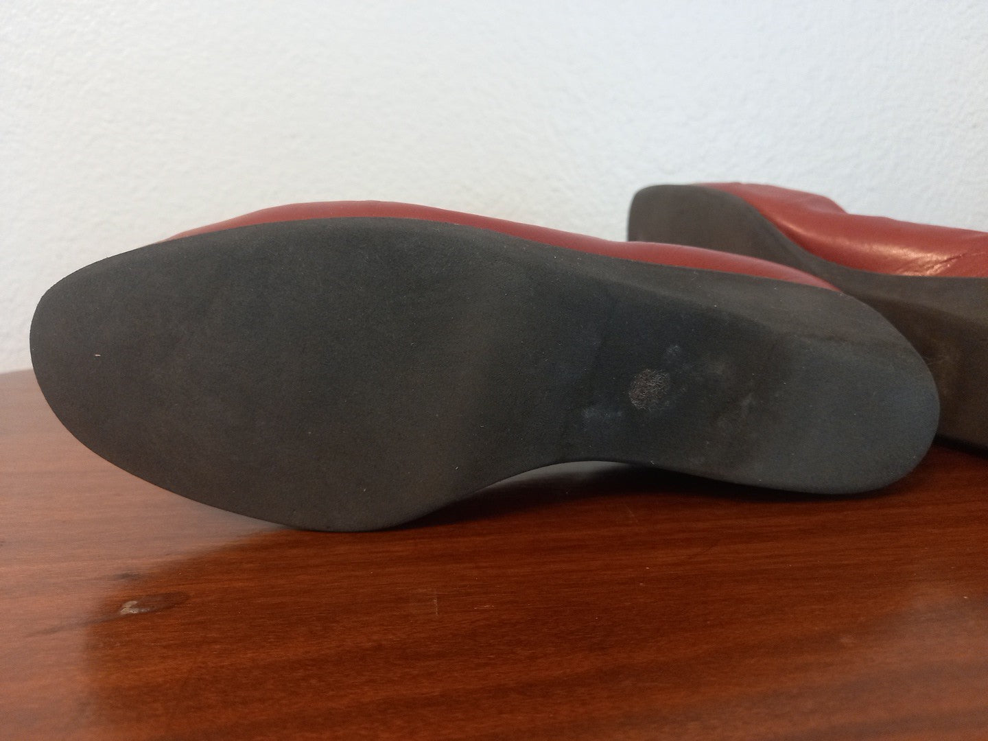 Vintage Bottega Veneta Pump Leather Red Shoes