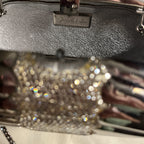 Judith Leiber  Signed C. 1960 Crystal Encrusted Minaudiere  Clutch Jewel Clasp