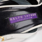 Ralph Lauren Collection Y2K Black and White Cap Toe Slingback Pumps Size 5.5B