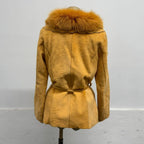 Vintage Y2K "Golden Fleece" Sheared Lambskin & Fox Fur Jacket