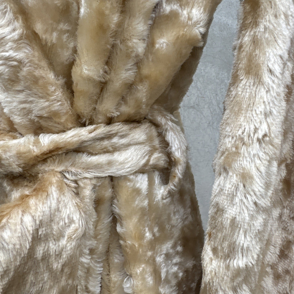 Vintage 1930s Fuzzy Plush Teddy Bear Dressing Gown Robe Coat Art Deco Dress