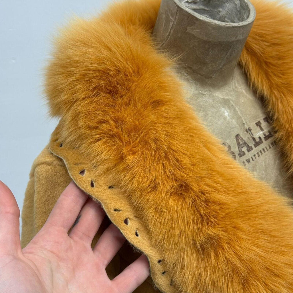 Vintage Y2K "Golden Fleece" Sheared Lambskin & Fox Fur Jacket