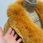 Vintage Y2K "Golden Fleece" Sheared Lambskin & Fox Fur Jacket