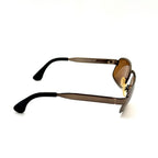 Ralph Lauren Oval Sunglasses 912/N/S VTG Brown Metal Designer Frame & Lens 55-20