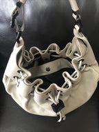100% Authentic Burberry Leather Prorsum Large Warrior light taupe Hobo Bag