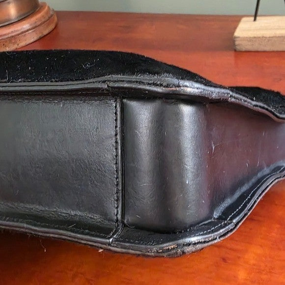 Coach West End Medium Hobo Black Haircalf Leather Shoulder Bag