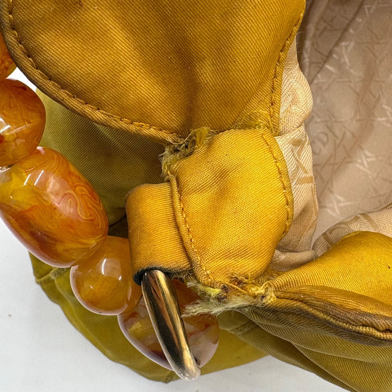 Vintage Christian Dior Yellow Nylon Shoulder Bag - Made in Italy