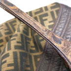 Fendi Zucca Spy Bag Dark Brown Canvas and Leather