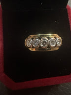Vintage Estate Diamond Ring 750 -18k Gold