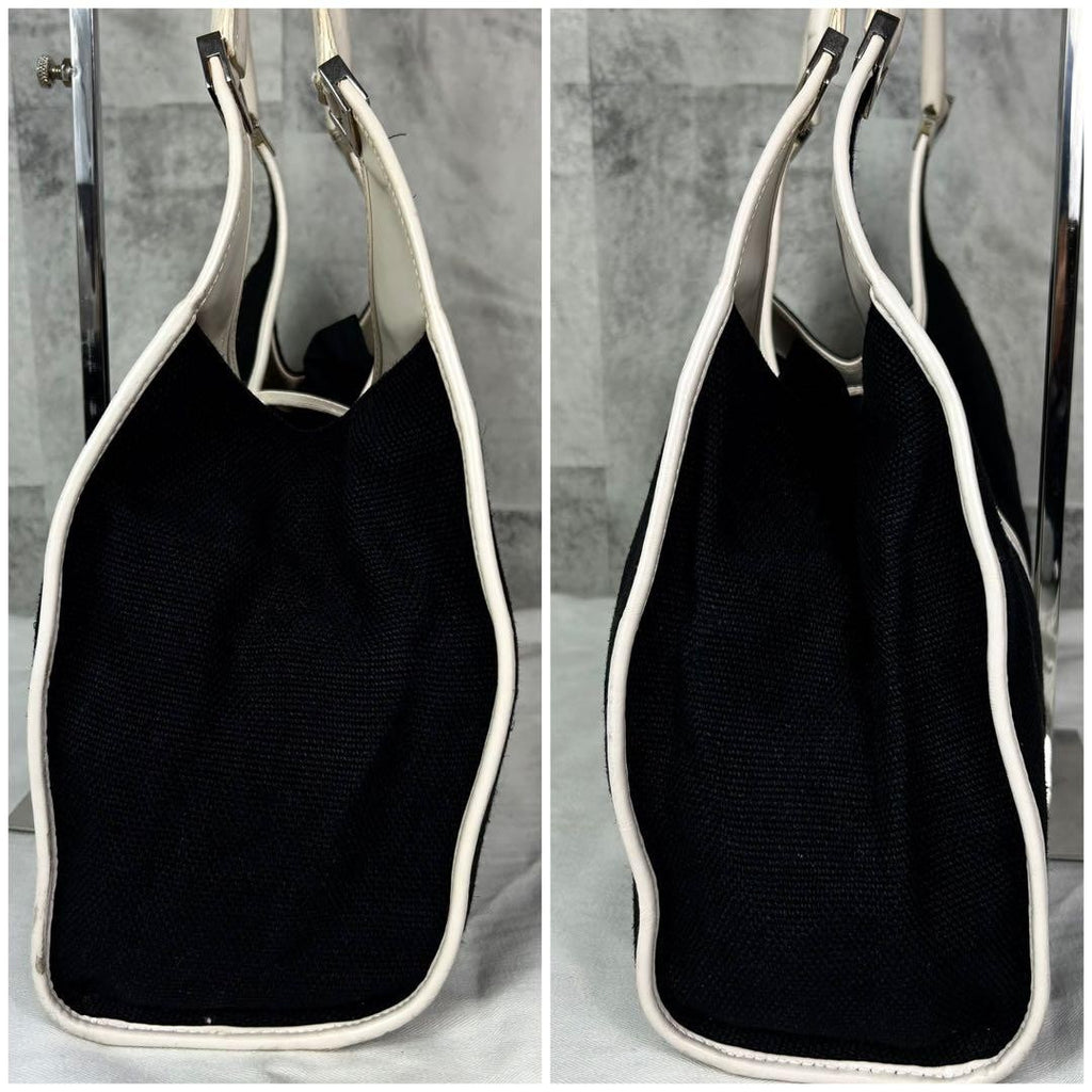 Gucci Jackie Shoulder Bag GG Canvas Leather Black