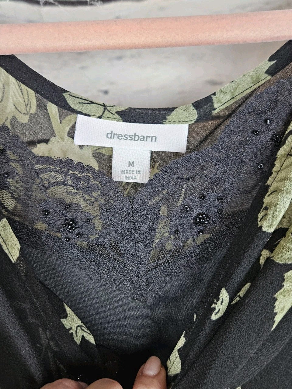 Vintage Bias Floral Beaded Overlay Slip Dress