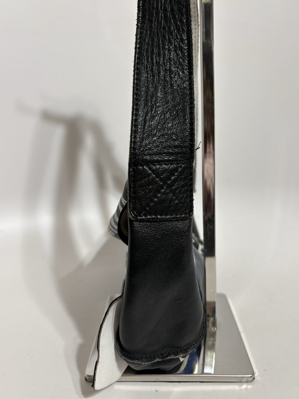 Dolce & Gabbana Black Leather Team Print Bag