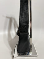 Dolce & Gabbana Black Leather Team Print Bag