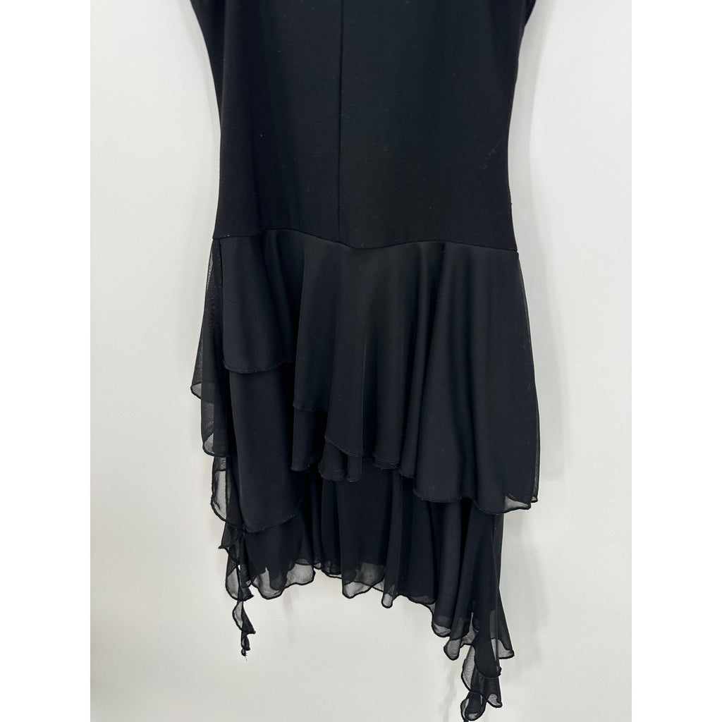 Vintage Taboo Black Lace Sequin Dress