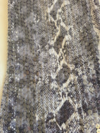 Bebe Vintage Sequin Snakeskin Two Piece Set Small