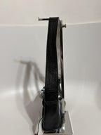 Dolce & Gabbana Black Leather Team Print Bag
