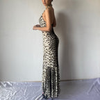 RARE!!! ROBERTO CAVALLI CLASS CAVALLI LEOPARD DRESS FROM 2000’s-