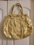 Zagliani Python Handbag