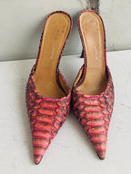 Gianmarco Lorenzi Italian Women Mules Nice Shoes High Heels Size 38