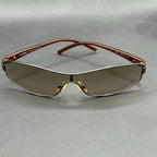 Chanel 4089 236/13 VTG Shield Sunglasses Brown Gradient Italy 120 Used w/ Ser. #