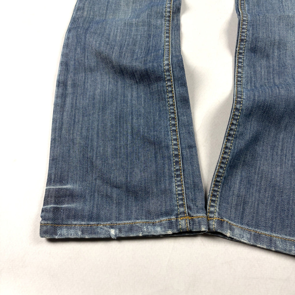 Women's Y2K Light Wash Low Rise Flare Denim Jeans
