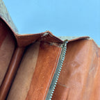 Vintage 1940s Genuine Python Snakeskin Clutch Purse Talon Hand Bag Exotic