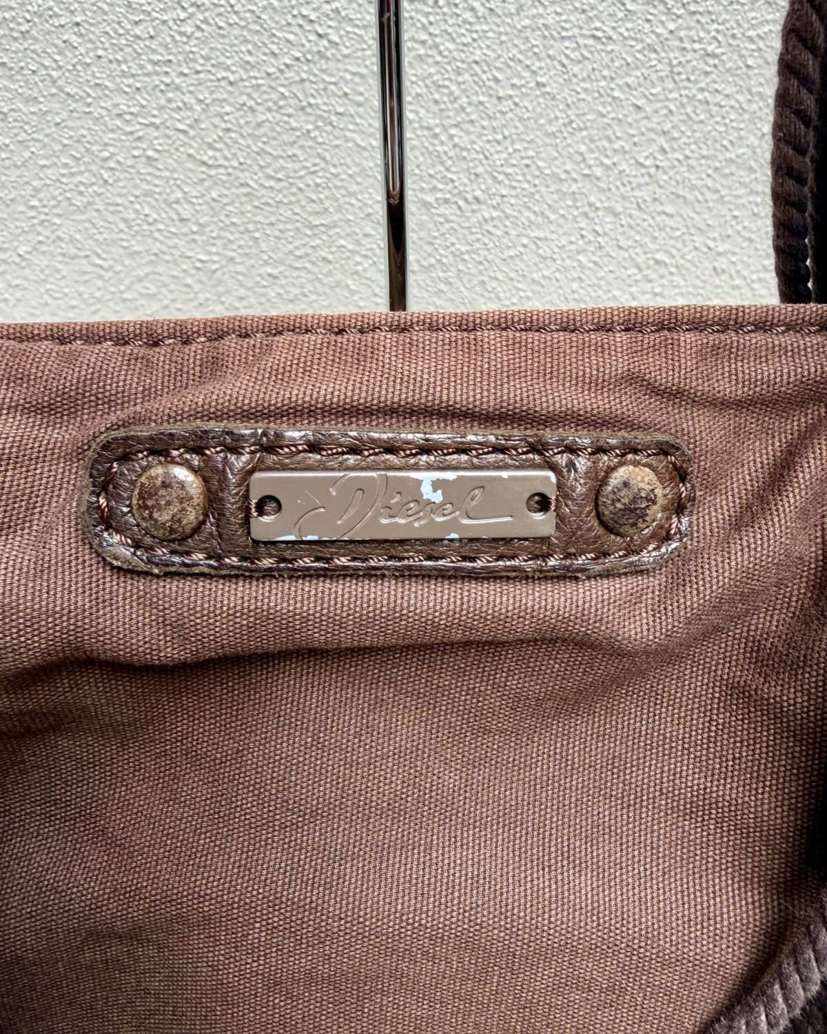 Diesel Y2K Brown Rope Fringe Shoulder Bag