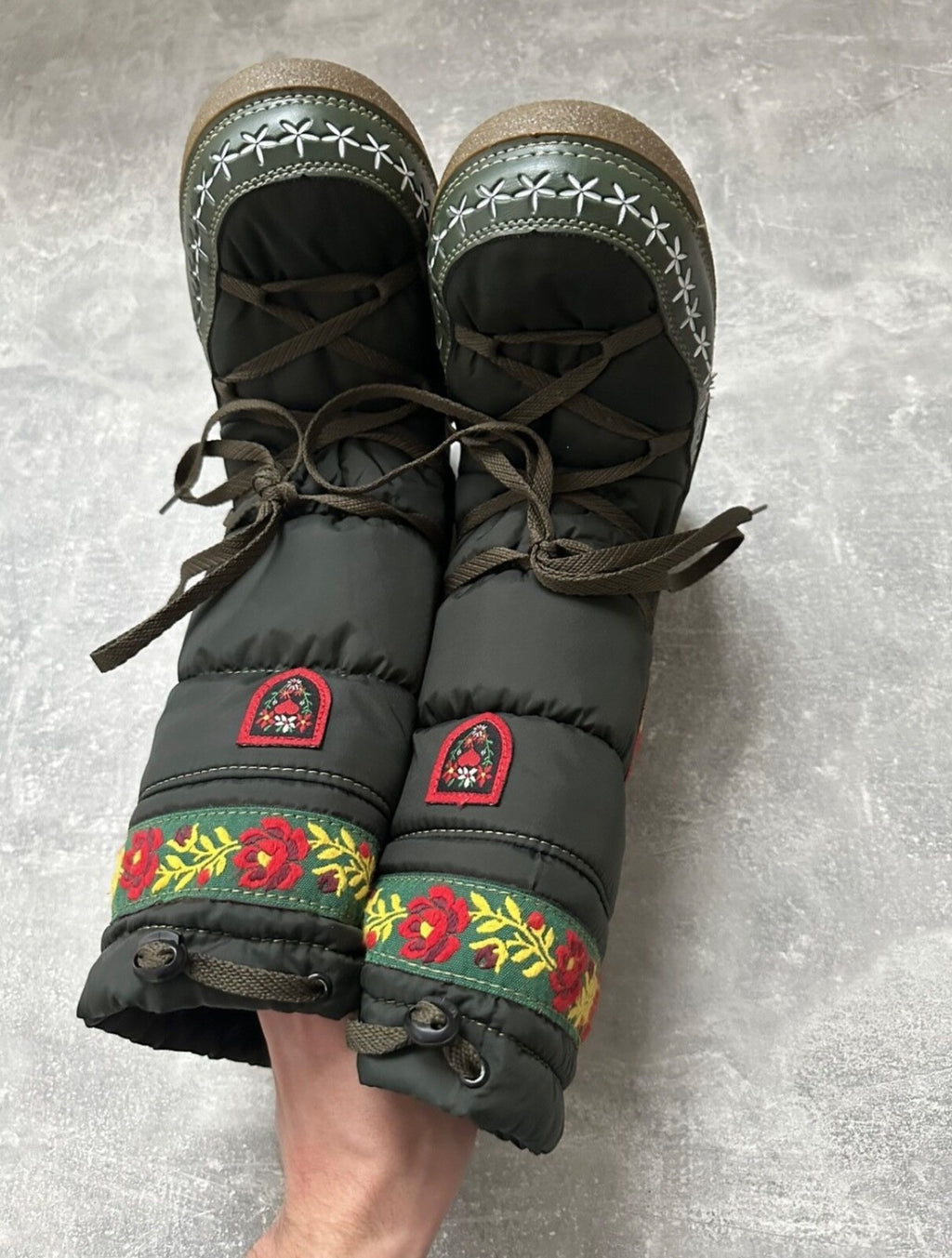 Vintage Espirit high top boots punk avant garde style size 35-37