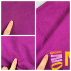 Missoni 1980s Purple Spellout Logo Button Up Jumper Size 42