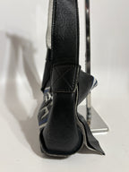 Dolce & Gabbana Black Leather Team Print Bag