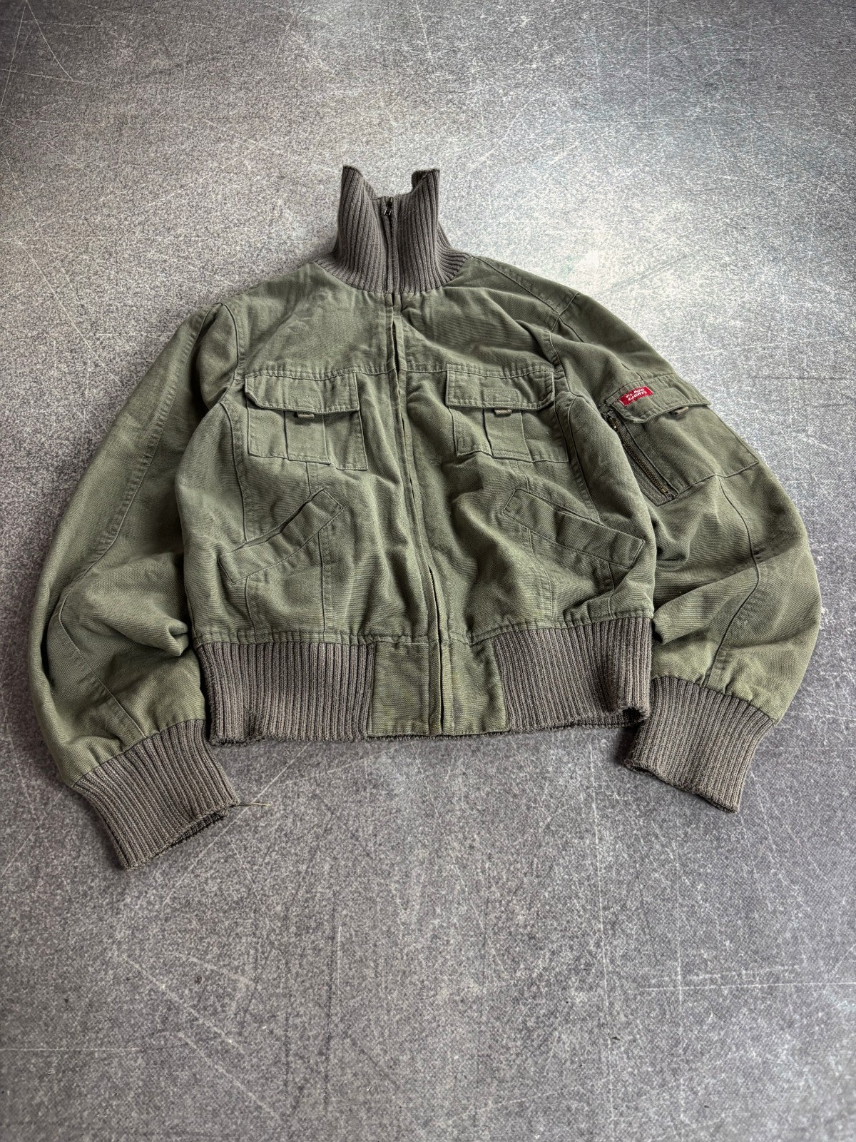 Vintage Military Cargo Jacket Multi Pocket 2000s