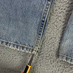 Vintage Levis 505 Jeans Mens 33x34 (32x33.5) Light Wash Straight Denim USA 90s